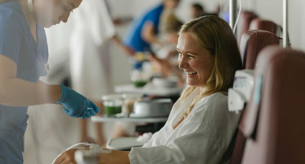 Cancer Patient Getting Treatment